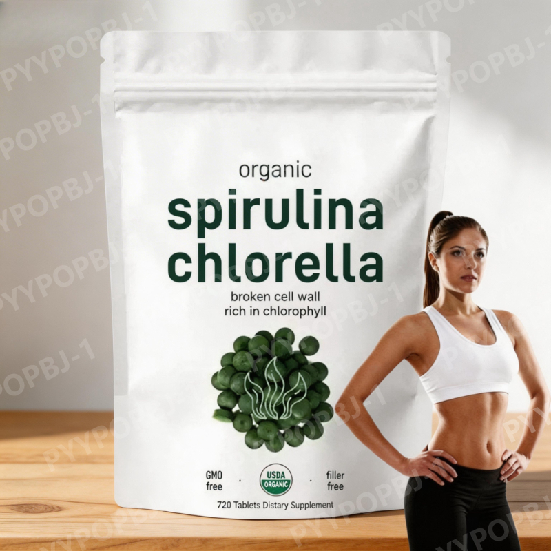 Spirulina Tablet Organic - Organic Spirulina Chlorella Tablets for Adult