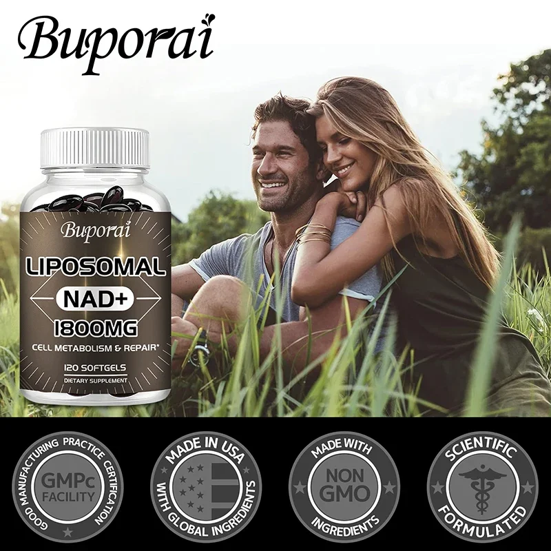 Resveratrol Capsule Anti Aging - Liposomal NAD Supplement - with Resveratrol,