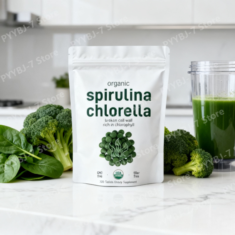 Spirulina Tablet Organic - Organic Spirulina Chlorella Tablets Blend Superfood