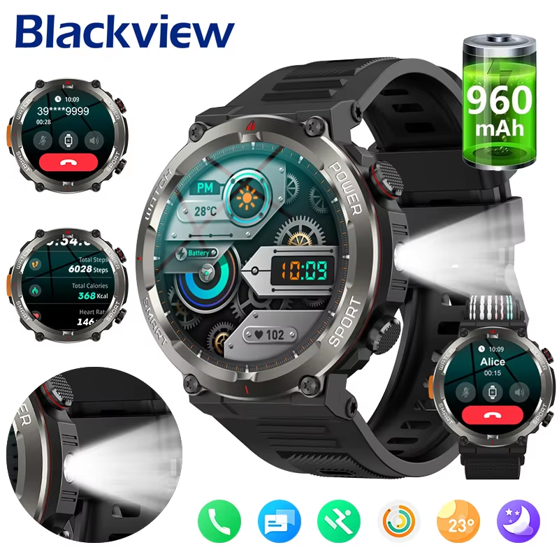 Nutrition Gym - Blackview W50Pro Bluetooth Call Smart Watch