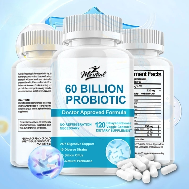 Probiotic 60 Billion - 60 Billion Probiotics - Contains Prebiotics