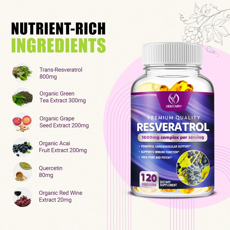 Resveratrol Capsules - Support - Resveratrol Capsule Anti Aging incelemesi ve fiyatı
