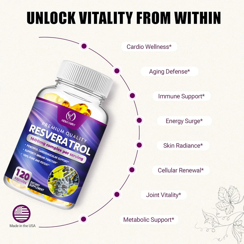 Resveratrol Capsules - Support - Resveratrol Capsule Anti Aging incelemesi ve fiyatı