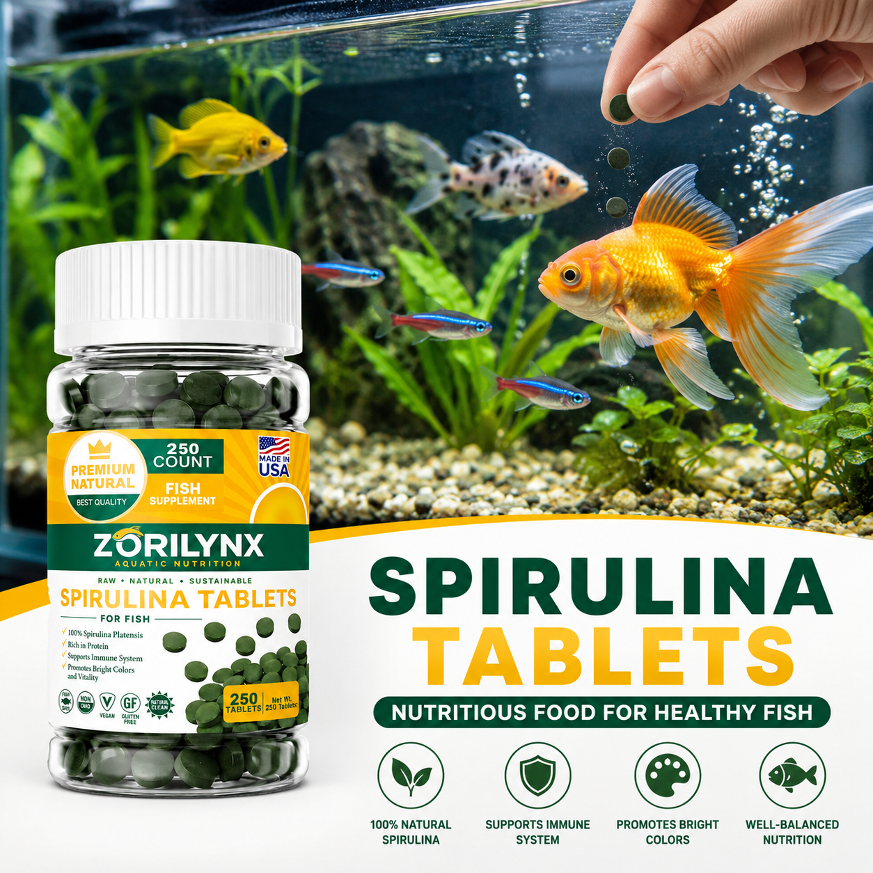 1250pcs High Purity Spirulina  - Spirulina Tablet Organic incelemesi ve fiyatı