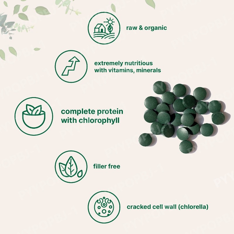 Organic Spirulina Chlorella Ta - Spirulina Tablet Organic incelemesi ve fiyatı