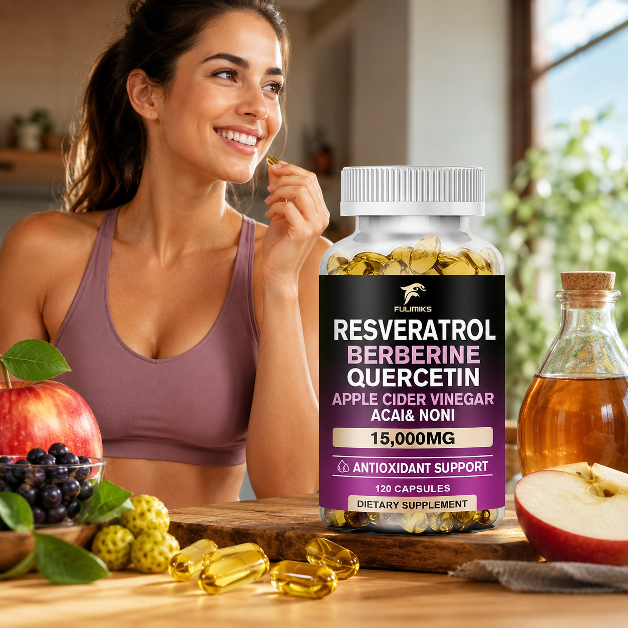 Premium Resveratrol 6500mg, wi - Resveratrol Capsule Anti Aging incelemesi ve fiyatı