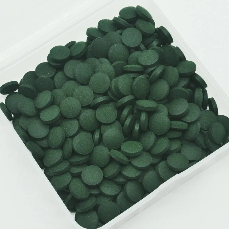 500/1000pcs High Purity Spirul - Spirulina Tablet Organic incelemesi ve fiyatı