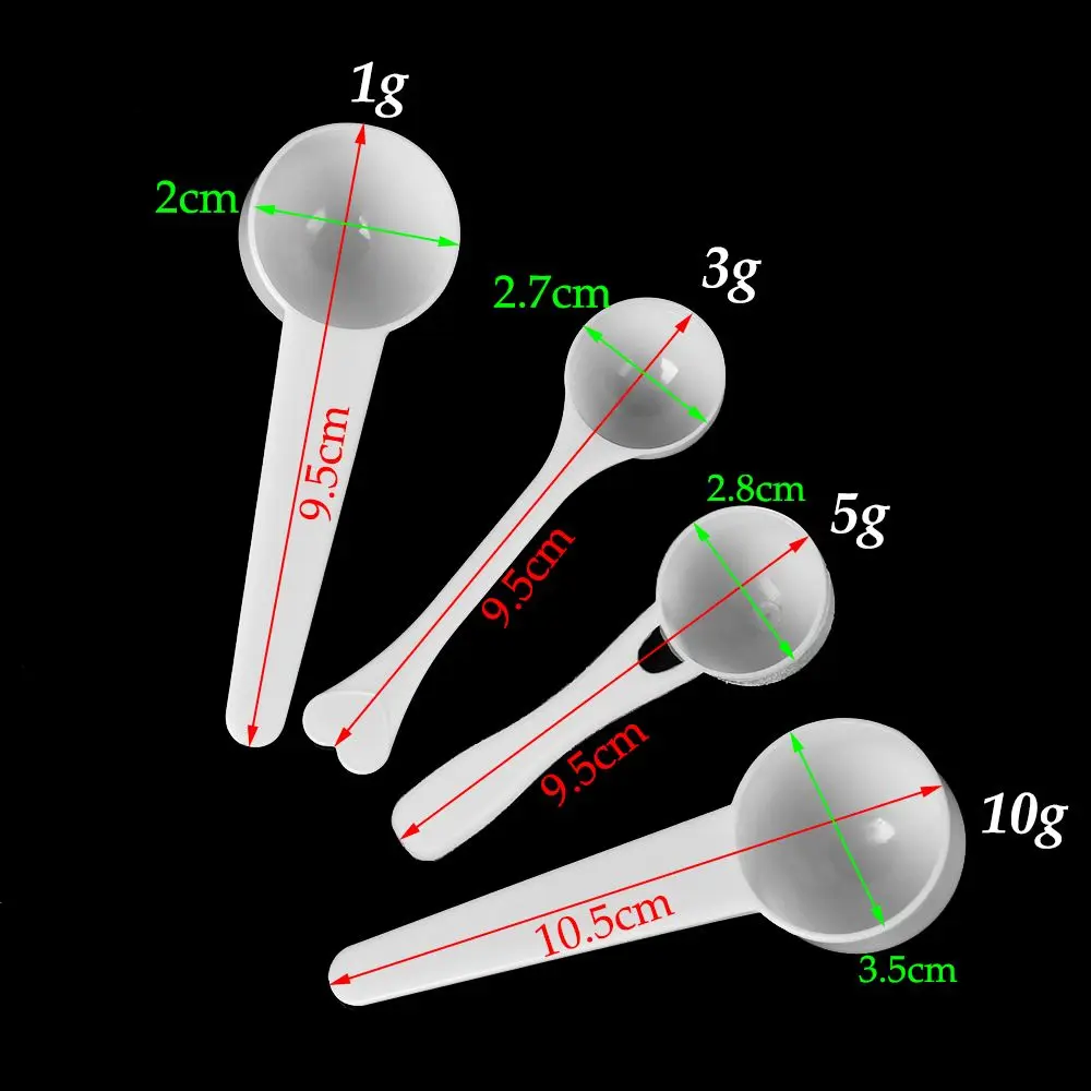 10PCS 1/3/5/10g Measuring Spoo - Whey Protein Isolate incelemesi ve fiyatı