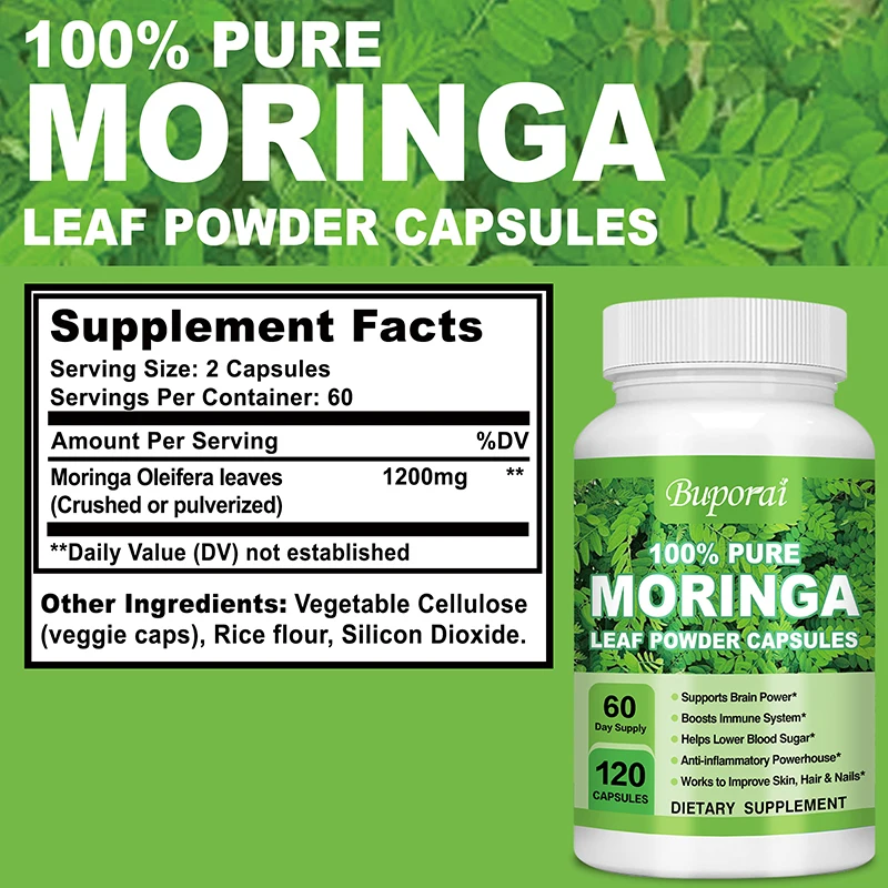 Moringa Capsules 1200mg - Supp - Garcinia Cambogia Extract incelemesi ve fiyatı