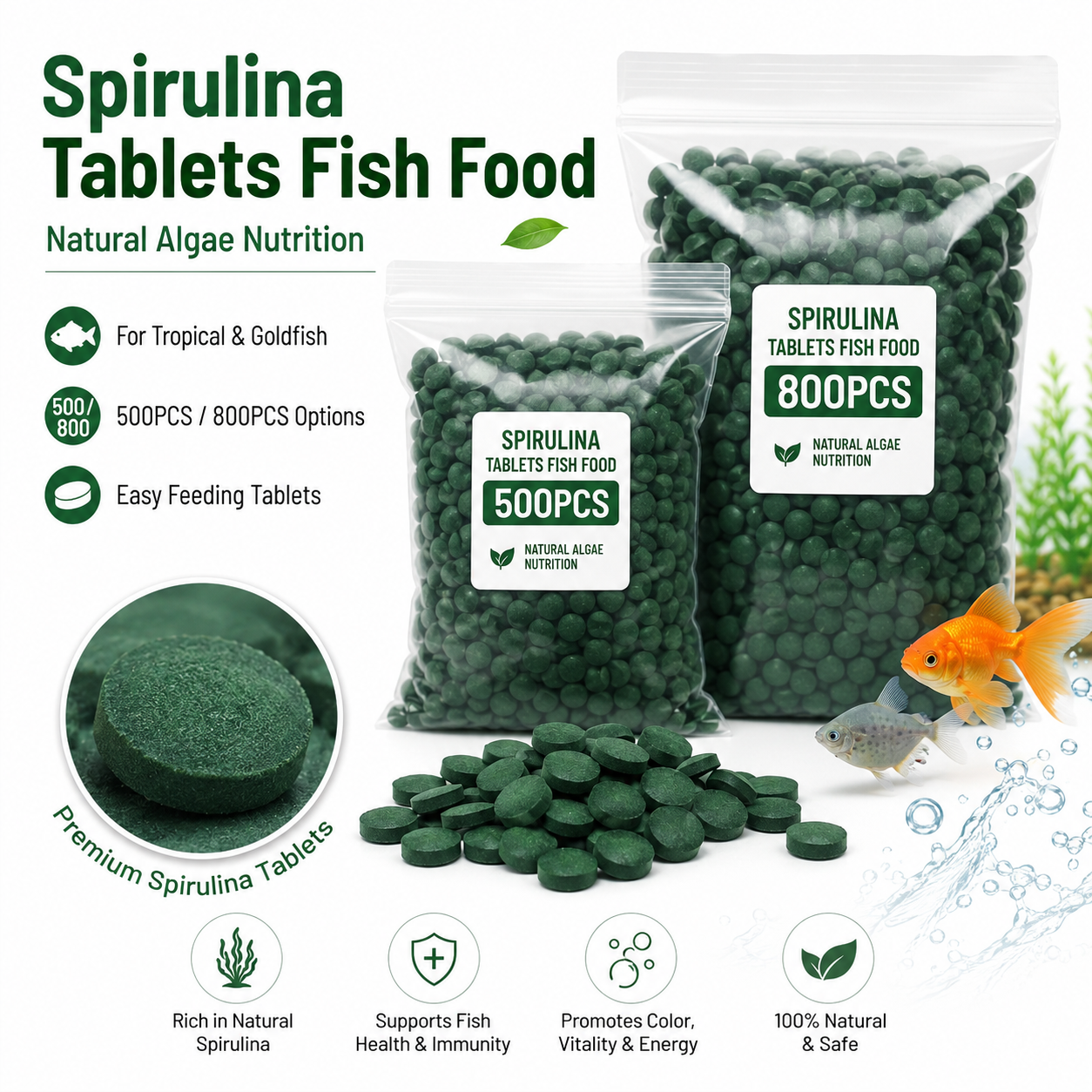 High Purity Spirulina Tablets  - Spirulina Tablet Organic incelemesi ve fiyatı