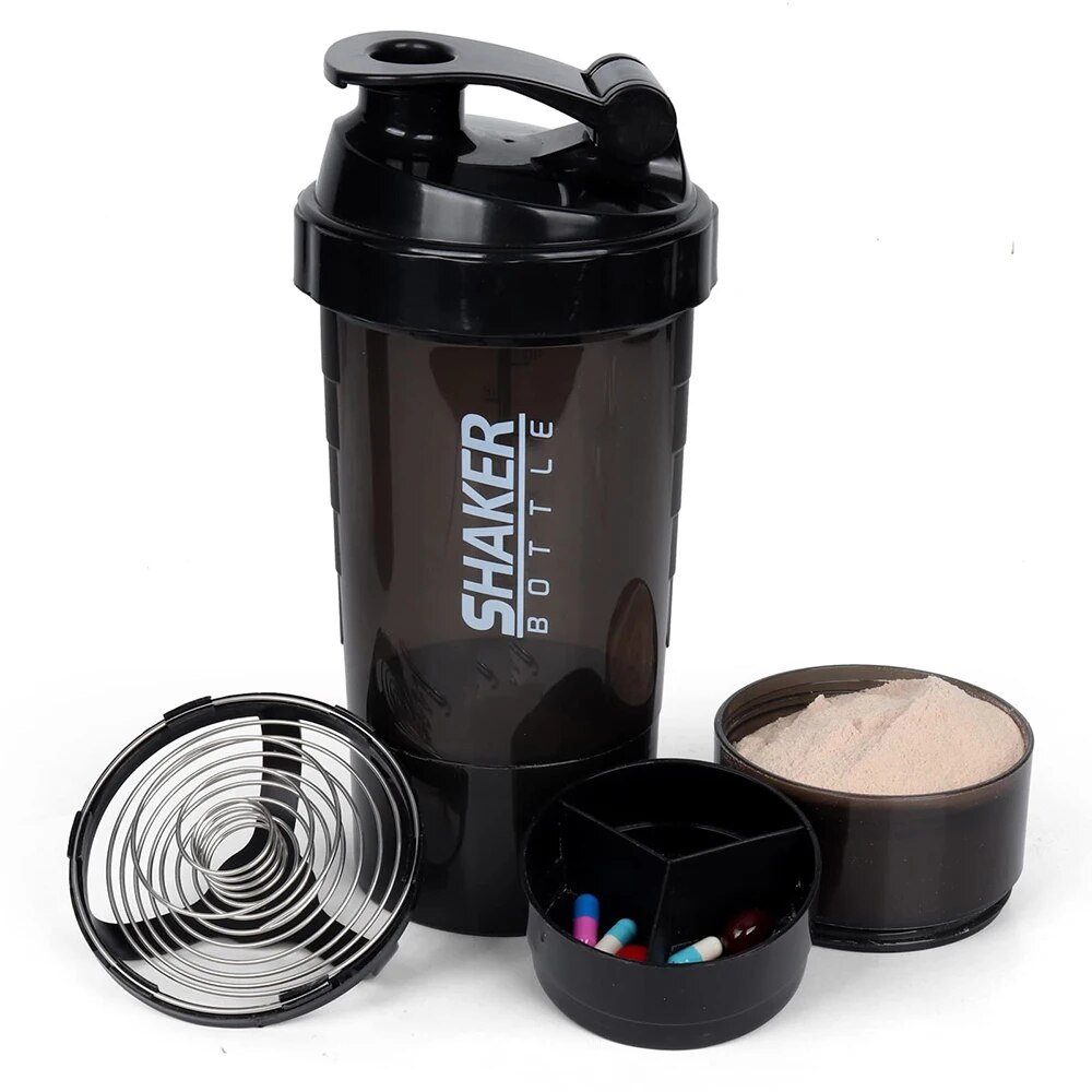 3 Layers Shaker Protein Bottle - Whey Protein Isolate incelemesi ve fiyatı