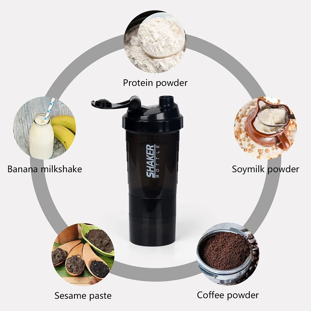3 Layers Shaker Protein Bottle - Whey Protein Isolate incelemesi ve fiyatı