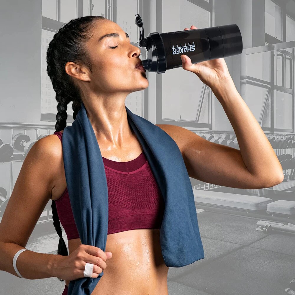 3 Layers Shaker Protein Bottle - Whey Protein Isolate incelemesi ve fiyatı