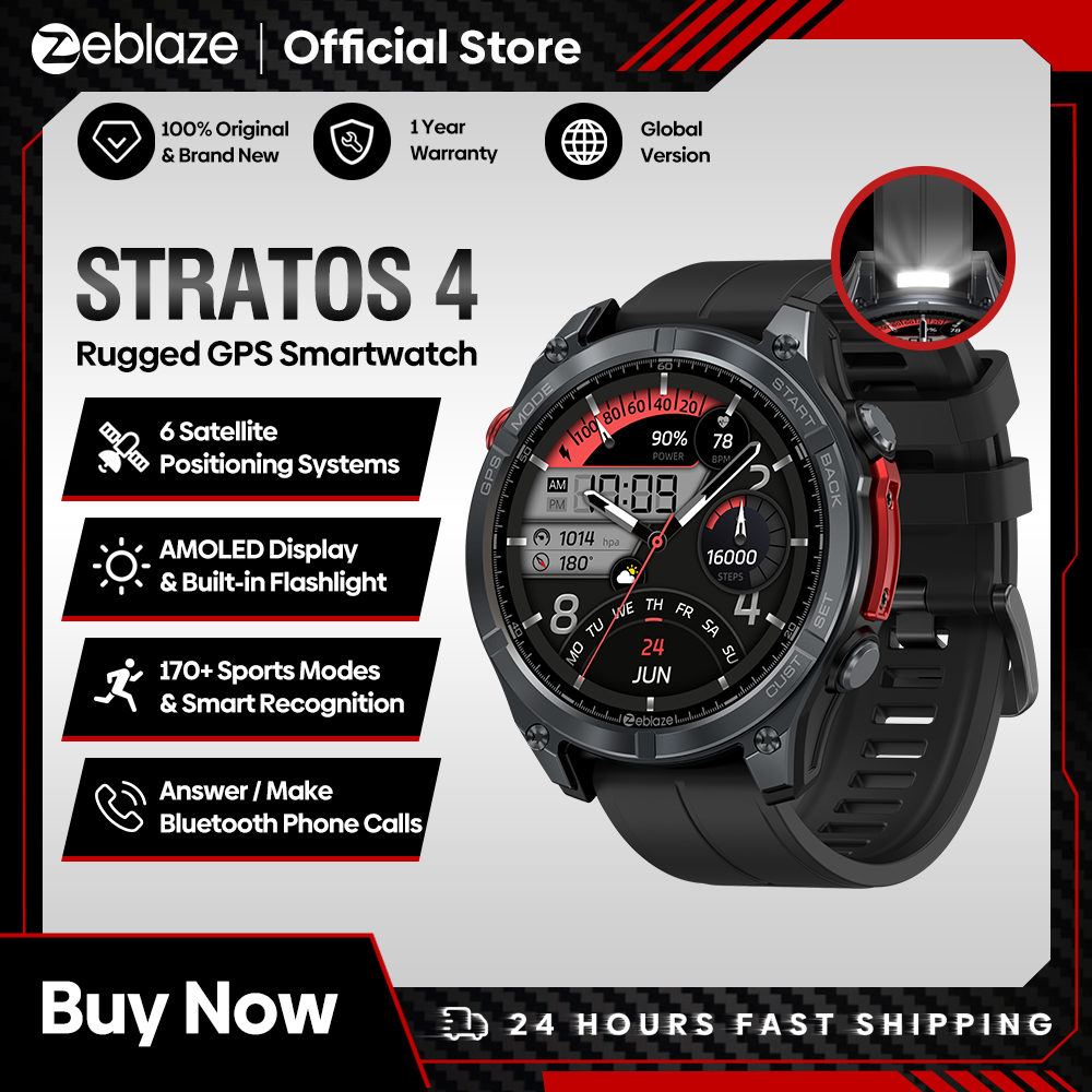 NEW Zeblaze Stratos 4 GPS Smar - Nutrition Gym incelemesi ve fiyatı