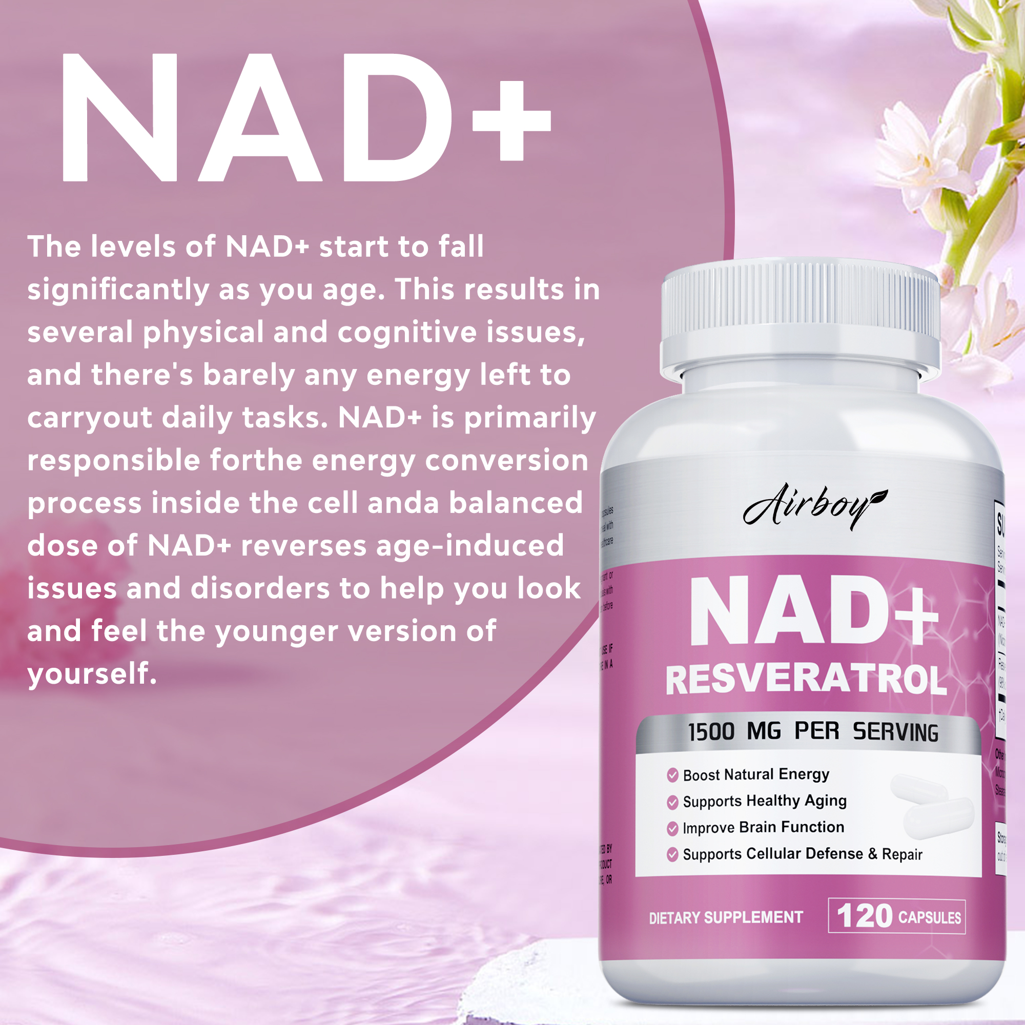 AD + Resveratrol Supplement -  - Resveratrol Capsule Anti Aging incelemesi ve fiyatı
