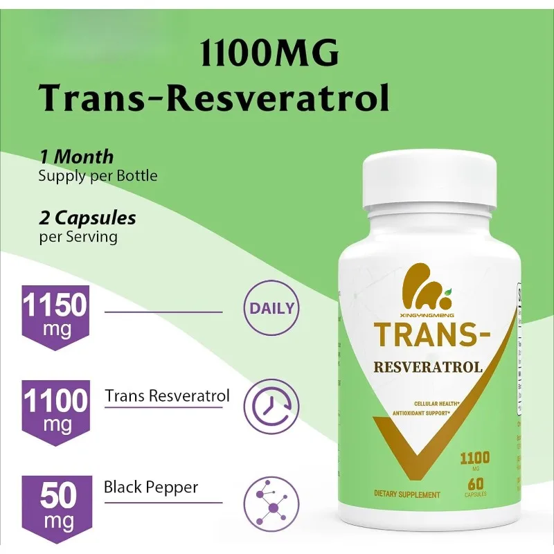 99% Resveratrol 1100mg Antioxi - Resveratrol Capsule Anti Aging incelemesi ve fiyatı