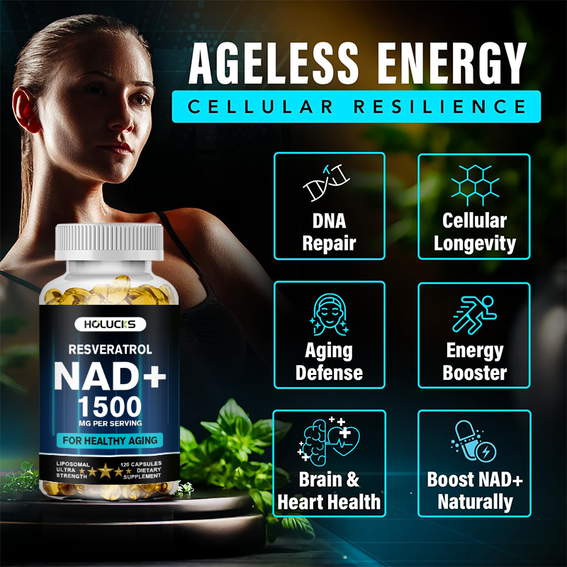 HOLUCKS NAD+ Capsules, with NA - Resveratrol Capsule Anti Aging incelemesi ve fiyatı