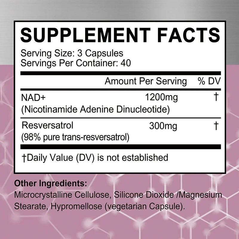 NAD+ Resveratrol Supplements - - Resveratrol Capsule Anti Aging incelemesi ve fiyatı