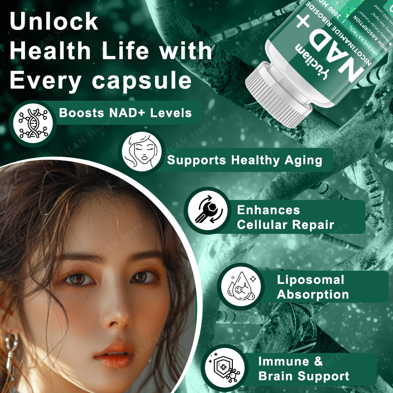 NAD+ Resveratrol Supplement -  - Resveratrol Capsule Anti Aging incelemesi ve fiyatı