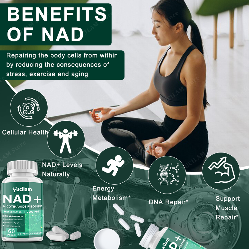 NAD+ Resveratrol Supplement -  - Resveratrol Capsule Anti Aging incelemesi ve fiyatı